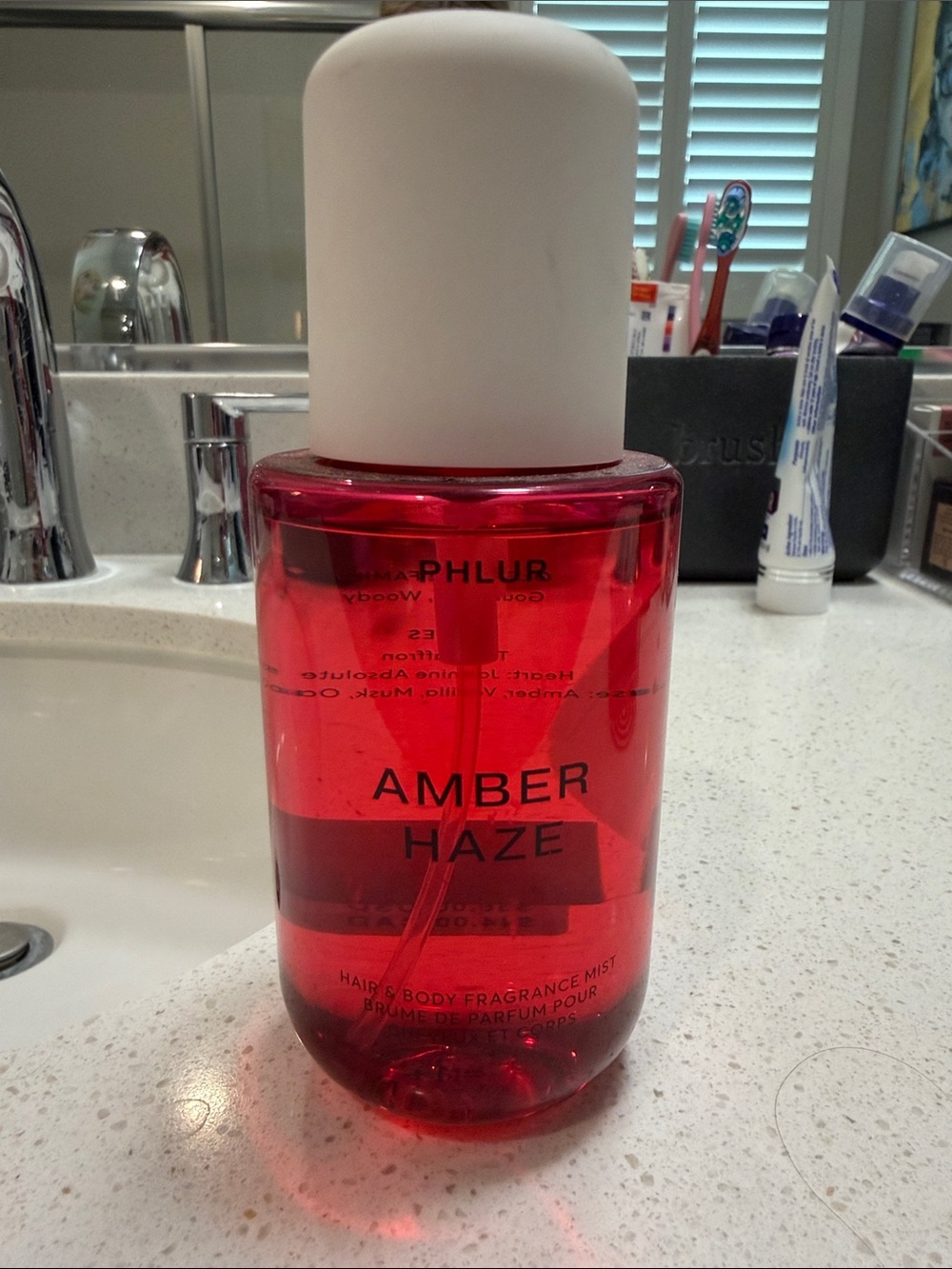 Phlur Amber Haze hair and body fragrance mist